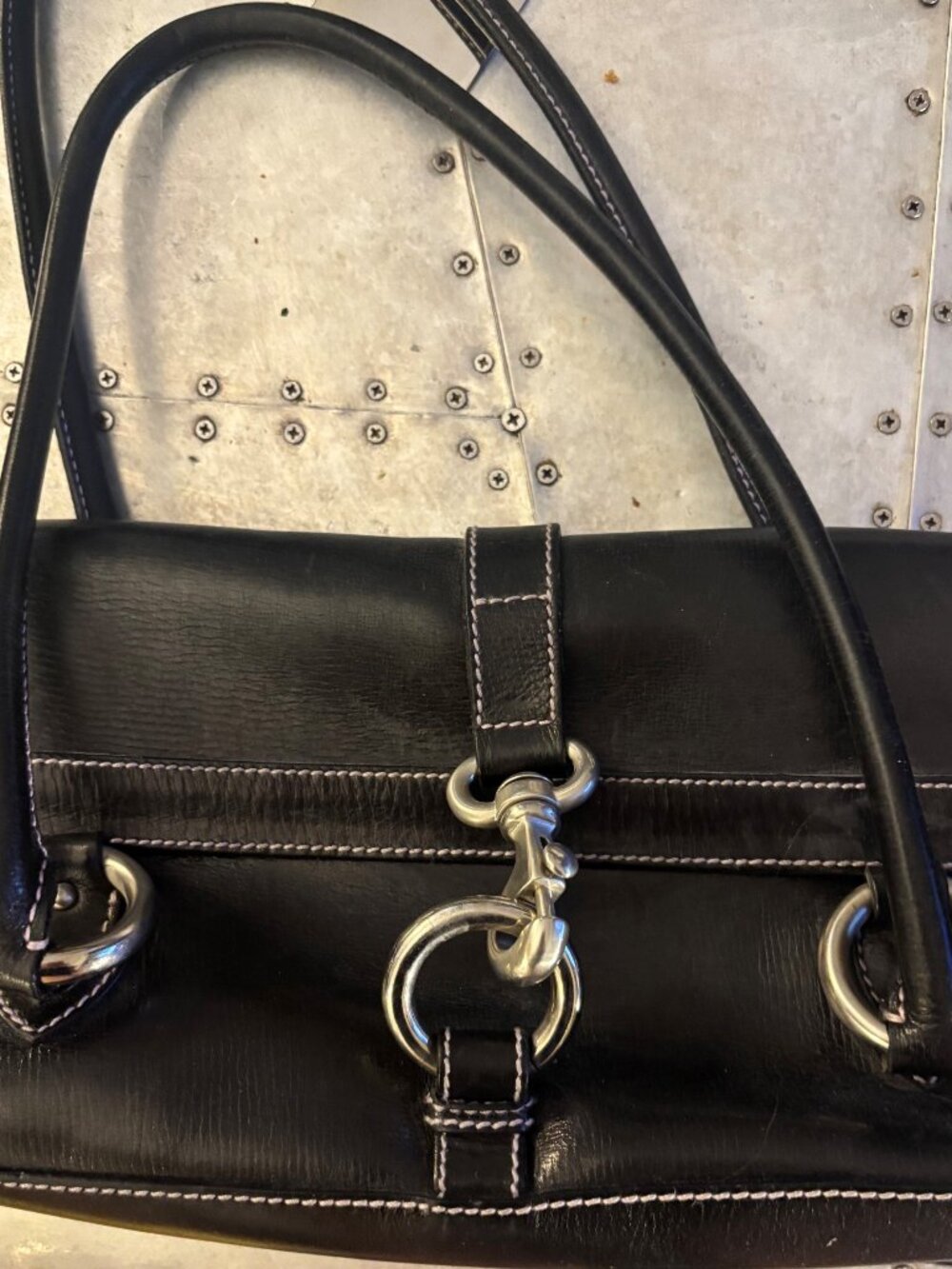 MARC JACOBS BLACK LEATHER BAG - Picture 8 of 12